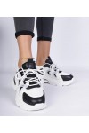 Balti-Juodi Moteriški Sneakers Stiliaus Sportinio stiliaus Lamula Balti-Juodi Moteriški Sneakers Stiliaus Sportinio stiliaus Lamula