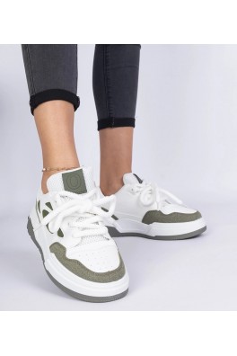 Žalios Spalvos Moteriški Sneakers Stiliaus Su masywnymi Raišteliais Alpacco