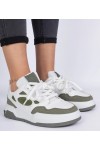 Žalios Spalvos Moteriški Sneakers Stiliaus Su masywnymi Raišteliais Alpacco Žalios Spalvos Moteriški Sneakers Stiliaus Su masywnymi Raišteliais Alpacco
