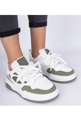 Žalios Spalvos Moteriški Sneakers Stiliaus Su masywnymi Raišteliais Alpacco