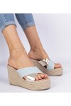 Jeansowe Šlepetės espadryle su Pleištiniais kulniukais Lerada Jeansowe Šlepetės espadryle su Pleištiniais kulniukais Lerada