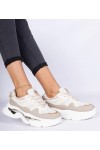 Smėlio Spalvos Sneakers Stiliaus Moteriški papuošti Blizgučiais Prutto