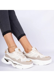 Smėlio Spalvos Sneakers Stiliaus Moteriški papuošti Blizgučiais Prutto