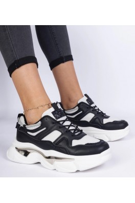 Juodi Sneakers Stiliaus Moteriški Sportinio stiliaus Prutto
