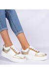 Auksinės Spalvos Sneakers Stiliaus Moteriški Ant Grubaus Pado Dolla