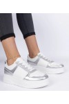 Sidabriniai Sneakers Stiliaus Moteriški Ant Grubaus Pado Dolla