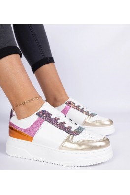 Įvairiaspalviai Sneakers Stiliaus Moteriški Ant Grubaus Pado Dolla