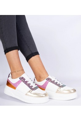 Įvairiaspalviai Sneakers Stiliaus Moteriški Ant Grubaus Pado Dolla