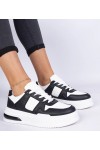 Juodi-Balti Sneakers Stiliaus Moteriški Ant Grubaus Pado Rossio