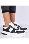 Juodi-Balti Sneakers Stiliaus Moteriški Ant Grubaus Pado Rossio