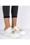 Balti-Auksiniai Sneakers Stiliaus Moteriški Milonel Balti-Auksiniai Sneakers Stiliaus Moteriški Milonel