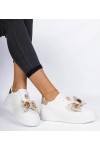 Balti-Auksiniai Sneakers Stiliaus Moteriški Milonel Balti-Auksiniai Sneakers Stiliaus Moteriški Milonel