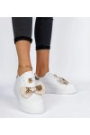 Balti-Auksiniai Sneakers Stiliaus Moteriški Milonel Balti-Auksiniai Sneakers Stiliaus Moteriški Milonel