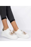 Balti-Auksiniai Sneakers Stiliaus Moteriški Milonel Balti-Auksiniai Sneakers Stiliaus Moteriški Milonel
