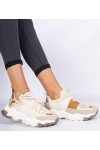 Smėlio Spalvos Sneakers Stiliaus Moteriški Su skarpetkową Auliuku Milada Smėlio Spalvos Sneakers Stiliaus Moteriški Su skarpetkową Auliuku Milada