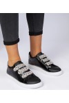 Juodi Sneakers Stiliaus o zwierzęcym wykończeniu Ant Lipnių užsegimų Astrala Juodi Sneakers Stiliaus o zwierzęcym wykończeniu Ant Lipnių užsegimų Astrala