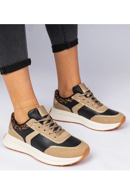 Juodi Sneakers Stiliaus Moteriški Su Blizgučiais Markuta
