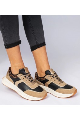 Juodi Sneakers Stiliaus Moteriški Su Blizgučiais Markuta