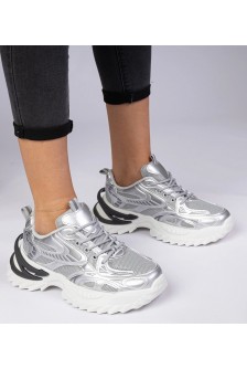 Sidabriniai Sneakers Stiliaus Sportinio stiliaus Ant Masyvaus Pado Lirata