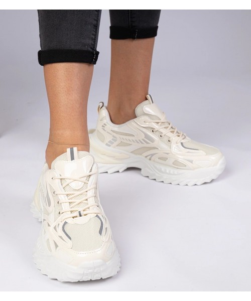 Smėlio spalvos sportiniai bateliai kietu padu iš Lirata