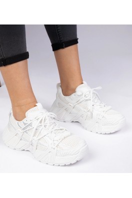 Balti Sneakers Stiliaus Stilingi Ant Masyvaus Pado Lukaro