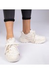 Smėlio Spalvos Sneakers Stiliaus Ant Masyvaus Pado Telda Smėlio Spalvos Sneakers Stiliaus Ant Masyvaus Pado Telda