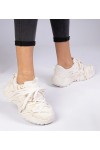 Smėlio Spalvos Sneakers Stiliaus Ant Masyvaus Pado Telda Smėlio Spalvos Sneakers Stiliaus Ant Masyvaus Pado Telda