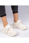 Smėlio Spalvos Sneakers Stiliaus Ant Masyvaus Pado Telda Smėlio Spalvos Sneakers Stiliaus Ant Masyvaus Pado Telda