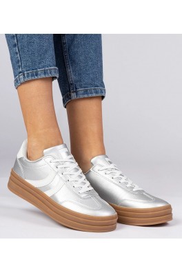 Sidabriniai Sneakers Stiliaus Sportinio stiliaus Moteriški Sportinio stiliaus Ant Platformos Melly