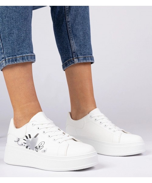 Balti Sneakers Stiliaus Sportinio stiliaus Sportinio stiliaus Moteriški Su Raišteliais Zelinda