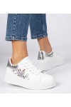 Balti-Sidabro spalvos Sneakers Stiliaus Sportinio stiliaus Sportinio stiliaus Moteriški Zelinda Balti-Sidabro spalvos Sneakers Stiliaus Sportinio stiliaus Sportinio stiliaus Moteriški Zelinda