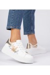 Balti-Auksiniai Sneakers Stiliaus Sportinio stiliaus Sportinio stiliaus Moteriški Zelinda