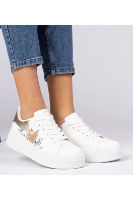 Balti-Auksiniai Sneakers Stiliaus Sportinio stiliaus Sportinio stiliaus Moteriški Zelinda