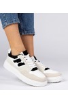 Balti-Juodi Sneakers Stiliaus Sportinio stiliaus Moteriški Lavria