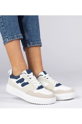 Balti-Mėlyni Sneakers Stiliaus Sportinio stiliaus Moteriški Lavria