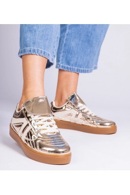 Auksinės Spalvos Sneakers Stiliaus Sportinio stiliaus Moteriški lakierowane Keyla