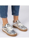 Sidabriniai Sneakers Stiliaus Sportinio stiliaus Moteriški lakierowane Keyla Sidabriniai Sneakers Stiliaus Sportinio stiliaus Moteriški lakierowane Keyla