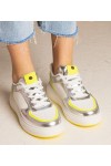 Sidabriniai Sneakers Stiliaus Moteriški Su neonowym dodatkiem Zorra