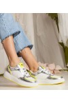 Sidabriniai Sneakers Stiliaus Moteriški Su neonowym dodatkiem Zorra