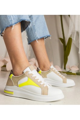 Balti Sneakers Stiliaus Moteriški Su dodatkiem brokatu i panterki Wellos
