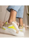 Balti Sneakers Stiliaus Moteriški Su dodatkiem brokatu i panterki Wellos