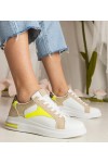 Balti Sneakers Stiliaus Moteriški Su dodatkiem brokatu i panterki Wellos