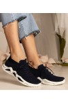 Mėlynos Spalvos Sneakers Stiliaus Moteriški Su skarpetkową Auliuku Miyana
