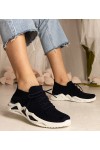 Mėlynos Spalvos Sneakers Stiliaus Moteriški Su skarpetkową Auliuku Miyana