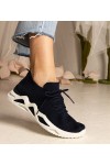 Mėlynos Spalvos Sneakers Stiliaus Moteriški Su skarpetkową Auliuku Miyana