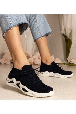 Mėlynos Spalvos Sneakers Stiliaus Moteriški Su skarpetkową Auliuku Miyana