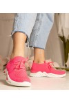 Rožinės Spalvos Sneakers Stiliaus Moteriški Su skarpetkową Auliuku Miyana