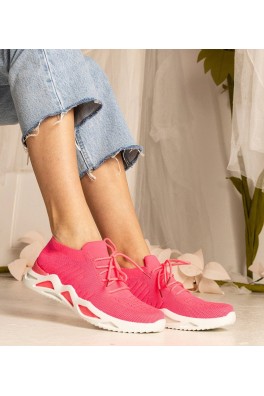 Rožinės Spalvos Sneakers Stiliaus Moteriški Su skarpetkową Auliuku Miyana