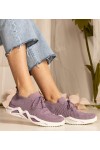 Violetinės spalvos moteriški sportbačiai su kojinėmis Miyana