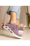 Violetinės spalvos moteriški sportbačiai su kojinėmis Miyana
